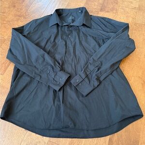 Van Heusen black  Button-Up Shirt 18 1/2  36/37